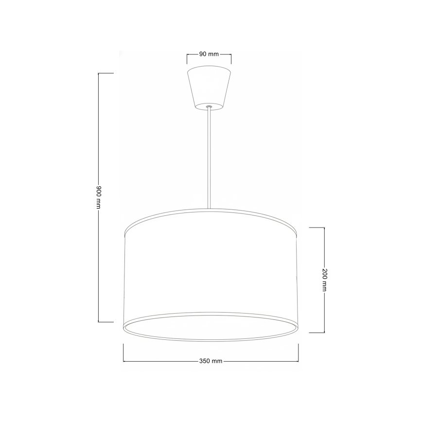 Brilagi - LED dječji luster na užetu BOBO 1xE27/60W/230V Ø 35 cm bijela/s motivom životinja