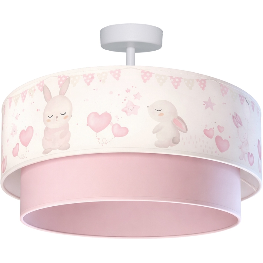 Brilagi-LED Dječji površinski stropni luster BOBO 1xE27/60W/230V Ø40 cm krem./roza/kraljevska plava