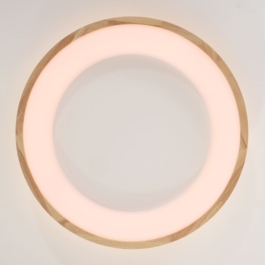 Brilagi - LED stropna svjetiljka FALCON WOOD LED/40W/230V 3000/4000/6000K promjer 60 cm drvo