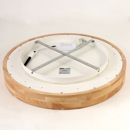 Brilagi - LED stropna svjetiljka FALCON WOOD LED/40W/230V 3000/4000/6000K promjer 60 cm drvo