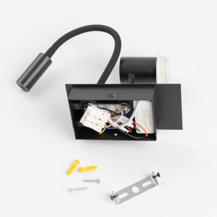 BRILAGI - LED dječja fleksibilna zidna svjetiljka BOBO 1xE27/25W/230V + LED/3W crna/bijela/zelena/džungla