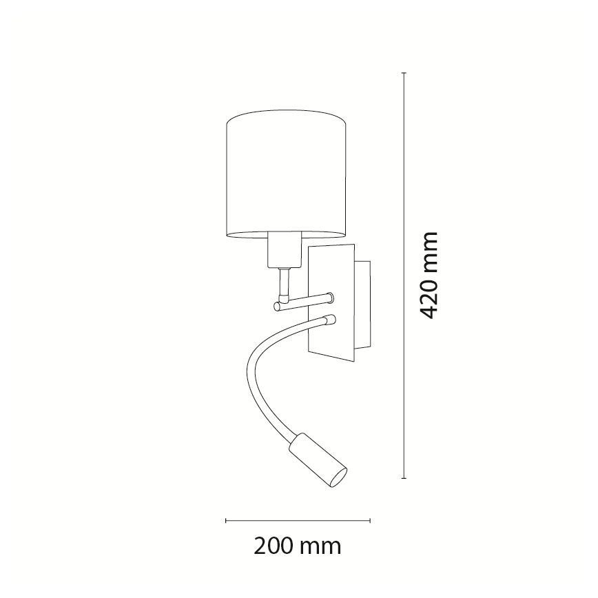 BRILAGI - LED Dječja fleksibilna zidna svjetiljka BOBO 1xE27/25W/230V + LED/3W matni krom/bijela/zečići