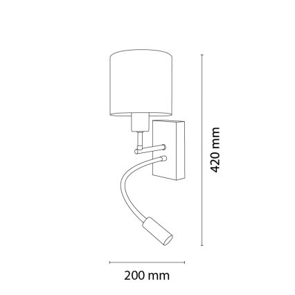 Brilagi - LED dječja podesiva zidna svjetiljka BOBO WOOD 1xE27/25W/230V + LED/3W hrast/crna/bijela/zelena/džungla