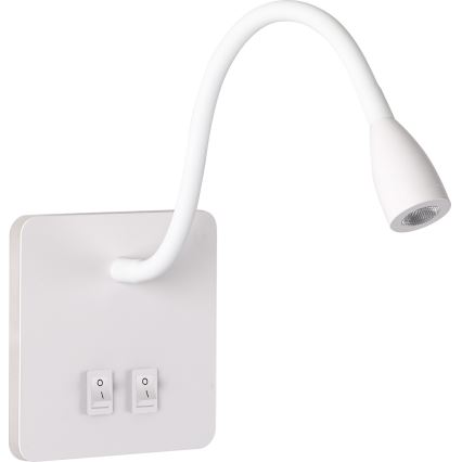 Brilagi - LED Fleksibilna zidna lampa MAYA Double LED/4W/230V + LED/3W bijela