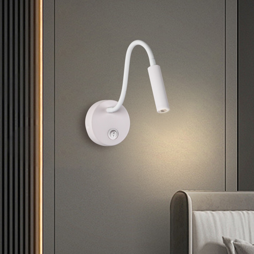 Brilagi - LED Fleksibilna zidna lampa MAYA LED/3W/230V 4000K bijela