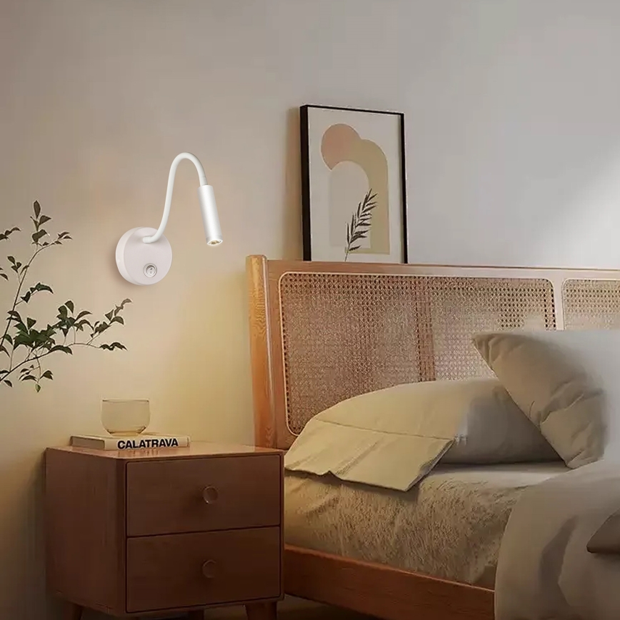 Brilagi - LED Fleksibilna zidna lampa MAYA LED/3W/230V 4000K bijela