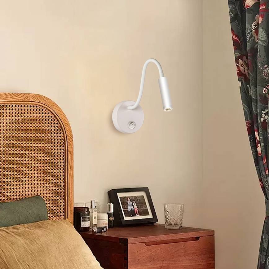 Brilagi - LED Fleksibilna zidna lampa MAYA LED/3W/230V 4000K bijela