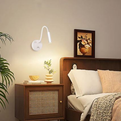 Brilagi - LED Fleksibilna zidna lampa MAYA LED/3W/230V 4000K bijela