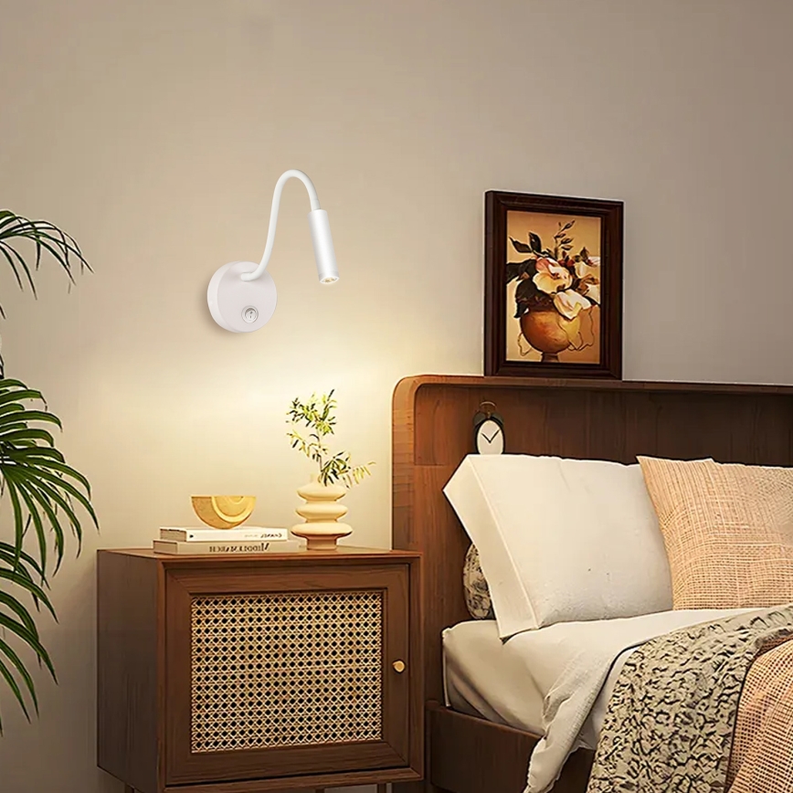 Brilagi - LED Fleksibilna zidna lampa MAYA LED/3W/230V 4000K bijela