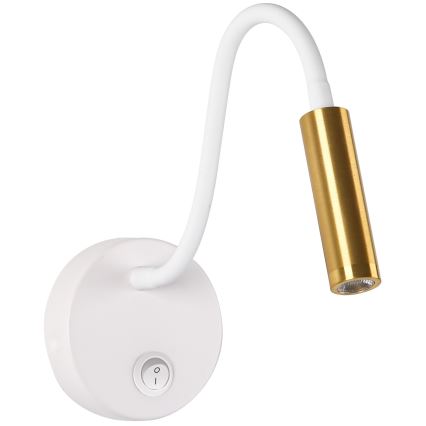 Brilagi - LED Fleksibilna zidna lampa MAYA LED/3W/230V 4000K bijela/zlatna