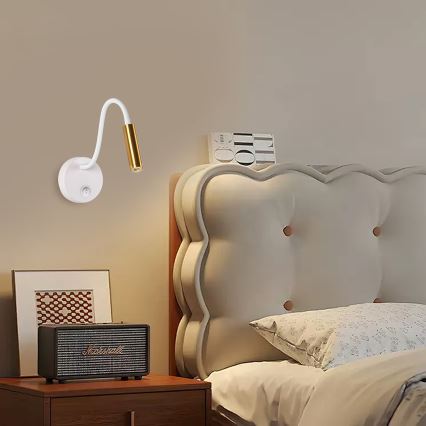 Brilagi - LED Fleksibilna zidna lampa MAYA LED/3W/230V 4000K bijela/zlatna