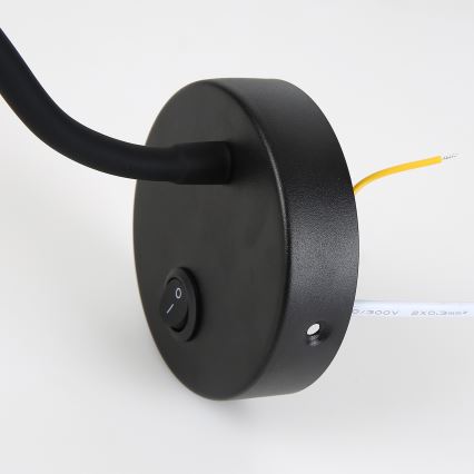 Brilagi - LED Fleksibilna zidna lampa MAYA LED/3W/230V 4000K crna