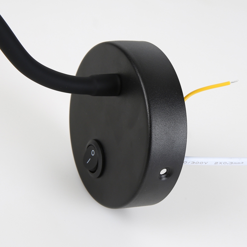 Brilagi - LED Fleksibilna zidna lampa MAYA LED/3W/230V 4000K crna