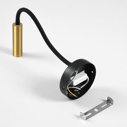 Brilagi - LED Fleksibilna zidna lampa MAYA LED/3W/230V 4000K crna/zlatna
