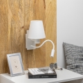 Brilagi - LED Fleksibilna zidna lampa NUBILA 1xE27/25W/230V + LED/3W bijela