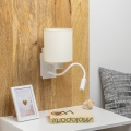 Brilagi - LED Fleksibilna zidna lampa NUBILA 1xE27/25W/230V + LED/3W bijela/krem
