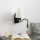 Brilagi - LED Fleksibilna zidna lampa NUBILA 1xE27/25W/230V + LED/3W crna/krem