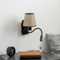 Brilagi - LED Fleksibilna zidna lampa NUBILA 1xE27/25W/230V + LED/3W crna/smeđa