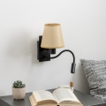 Brilagi - LED Fleksibilna zidna lampa NUBILA 1xE27/25W/230V + LED/3W crna/svjetlosmeđa