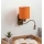 Brilagi - LED fleksibilna zidna lampa NUBILA 1xE27/25W/230V + LED/3W mesing/narančasta