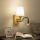 Brilagi - LED Fleksibilna zidna lampa NUBILA WOOD 1xE27/25W/230V + LED/3W hrast/krem