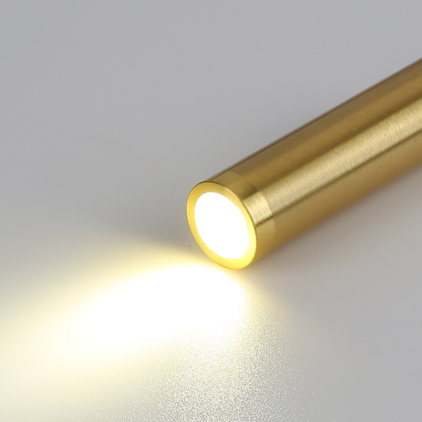 Brilagi - LED Fleksibilna zidna lampa s USB portom MAYA LED/3W/230V 4000K crna/zlatna