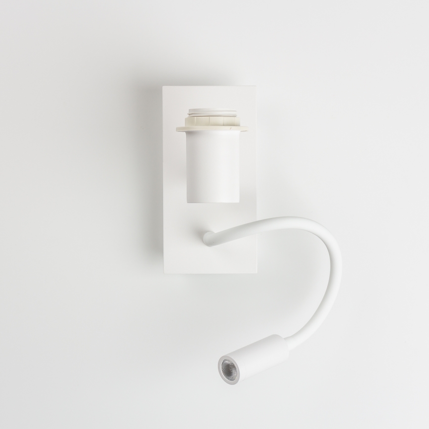 Brilagi - LED fleksibilna zidna svjetiljka NUBILA 1xE27/25W/230V + LED/3W bijela/svijetlosiva