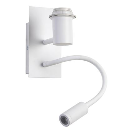Brilagi - LED fleksibilna zidna svjetiljka NUBILA 1xE27/25W/230V + LED/3W bijela/narančasta