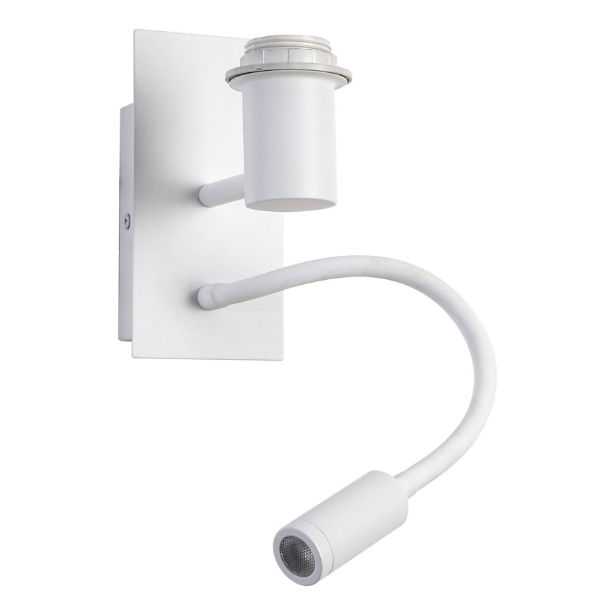 Brilagi - LED fleksibilna zidna svjetiljka NUBILA 1xE27/25W/230V + LED/3W bijela/narančasta