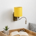Brilagi - LED fleksibilna zidna svjetiljka NUBILA 1xE27/25W/230V + LED/3W mesing/žuta