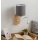 Brilagi - LED fleksibilna zidna svjetiljka NUBILA WOOD 1xE27/25W/230V + LED/3W hrast/bijela/svijetlo siva