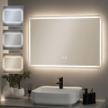 BRILAGI - LED grijano kupaonsko ogledalo BELLA LED/19W/230V 60x90 cm IP44 CRI 90 s mogućnošću prigušivanja + CCT