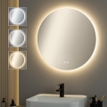 Brilagi - LED grijano kupaonsko ogledalo DEMI ECO LED/12W/230V Ø 60 cm IP44 CRI 90 prigušivo + CCT