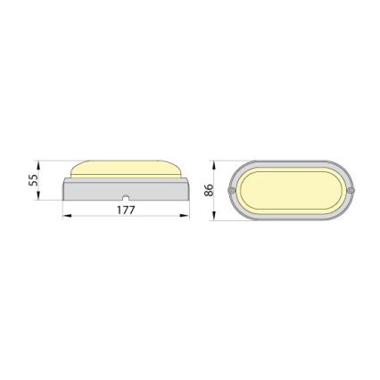 Brilagi - LED Industrijska stropna svjetiljka SIMA LED/12W/230V IP65 bijela