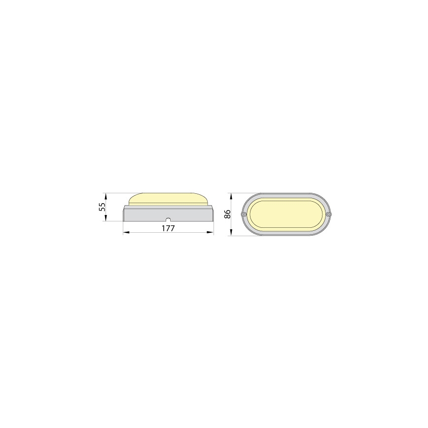 Brilagi - LED Industrijska stropna svjetiljka SIMA LED/12W/230V IP65 crna