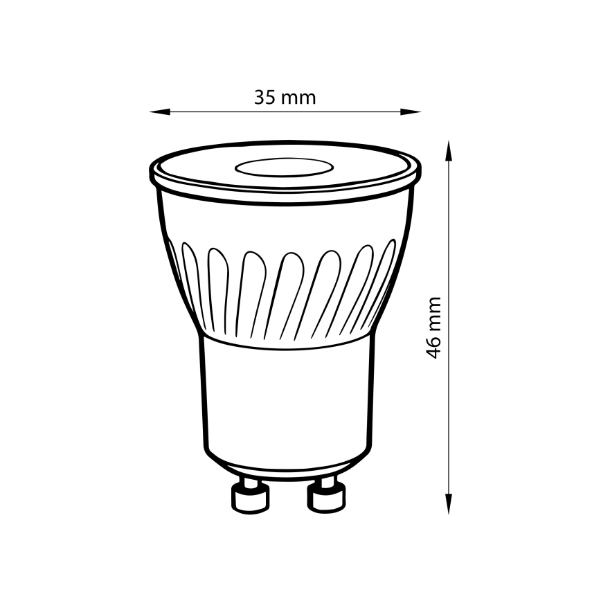 Brilagi - LED keramička žarulja GU10/5W/230V 3000K bijela
