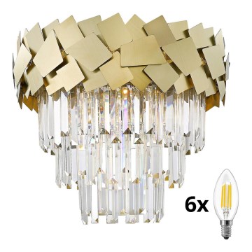 Brilagi - LED kristalna stropna svjetiljka GLAMOUR 5xG9/42W/230V Ø 46 cm