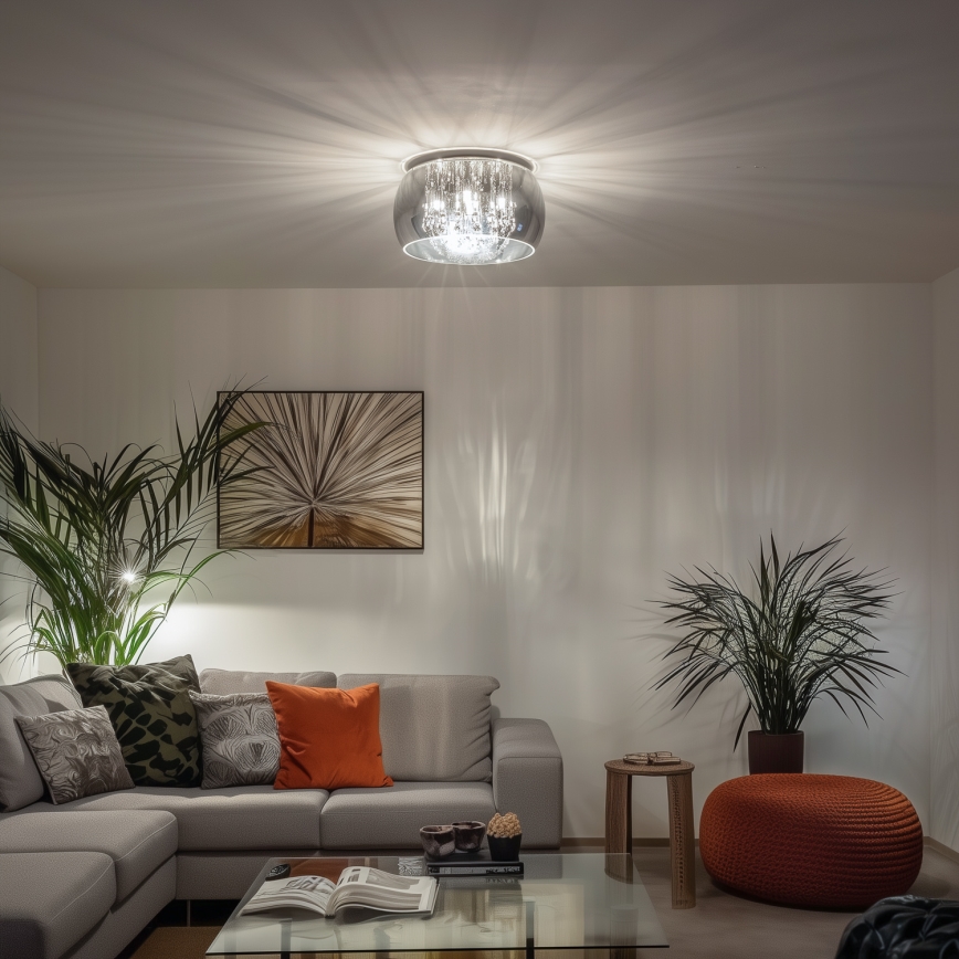Brilagi - LED Kristalna stropna svjetiljka JEWEL 5xG9/42W/230V