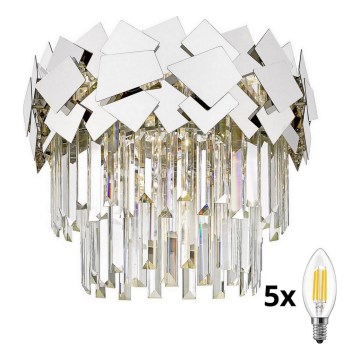 Brilagi - LED Kristalna stropna svjetiljka MIRAGE 5xE14/40W/230V