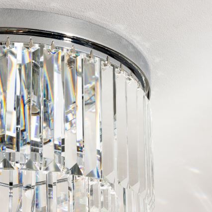 Brilagi - LED Kristalna stropna svjetiljka MOZART 5xE14/40W/230V sjajni krom
