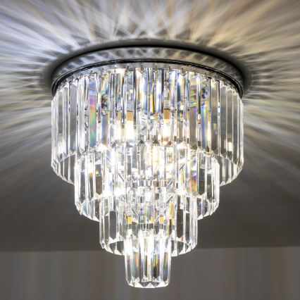 Brilagi - LED Kristalna stropna svjetiljka MOZART 5xE14/40W/230V sjajni krom