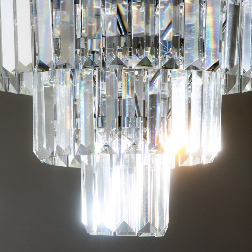 Brilagi - LED Kristalna stropna svjetiljka MOZART 5xE14/40W/230V sjajni krom