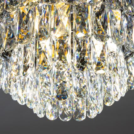 Brilagi - LED Kristalna stropna svjetiljka VELURE 5xE14/40W/230V zlatna