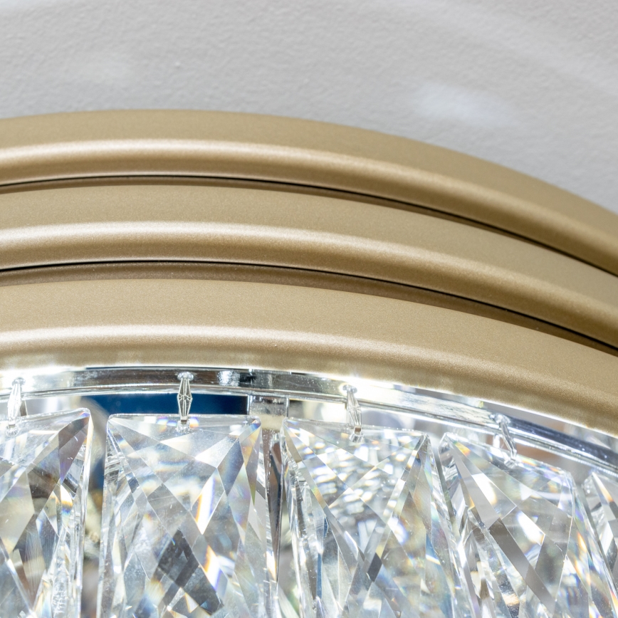 Brilagi - LED Kristalna stropna svjetiljka VELURE 5xE14/40W/230V zlatna