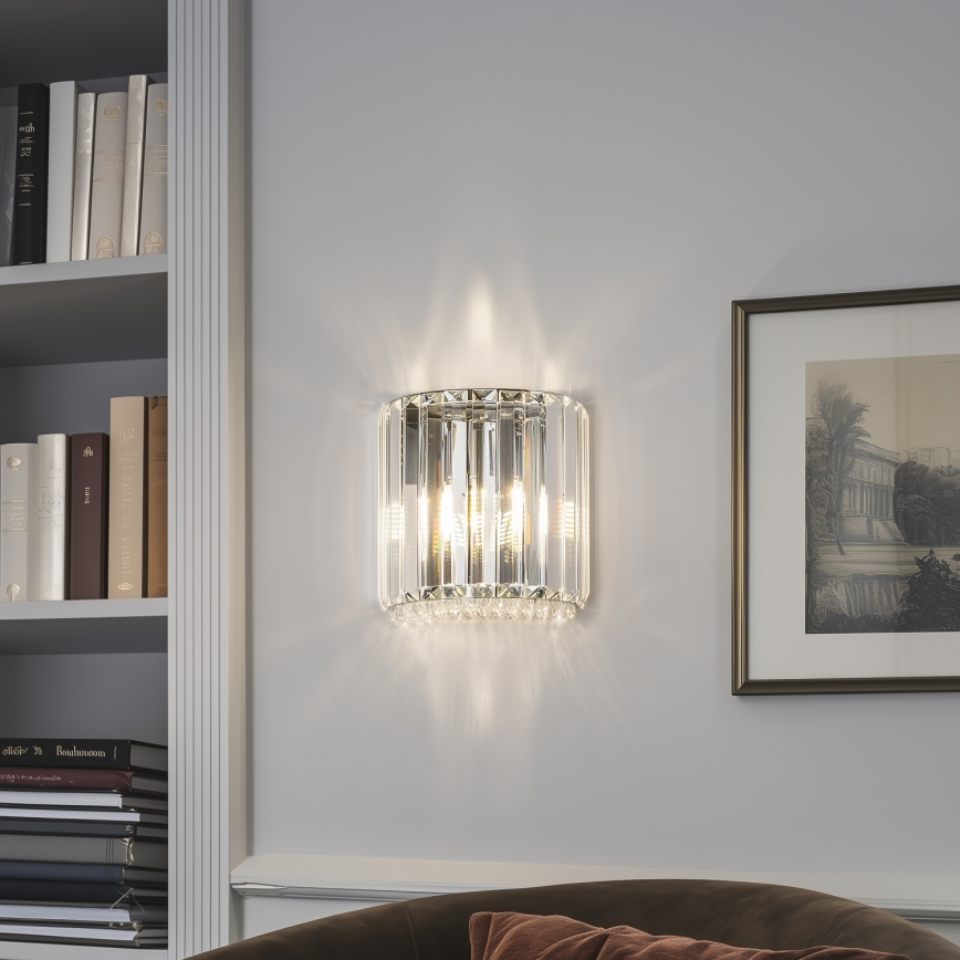 Brilagi - LED Kristalna zidna svjetiljka GLAMOUR 1xG9/42W/230V