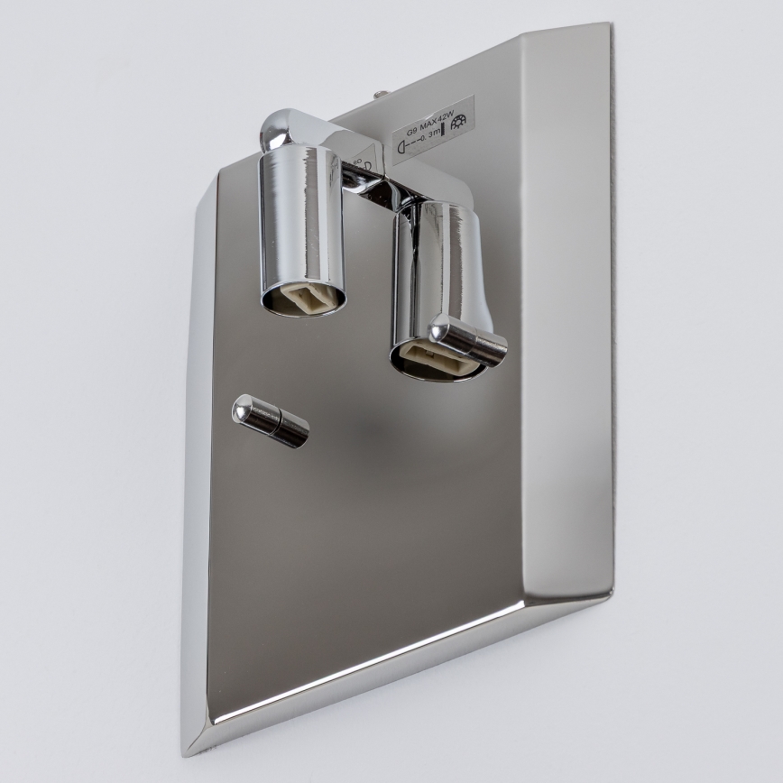 Brilagi - LED Kristalna zidna svjetiljka GLAMOUR 1xG9/42W/230V
