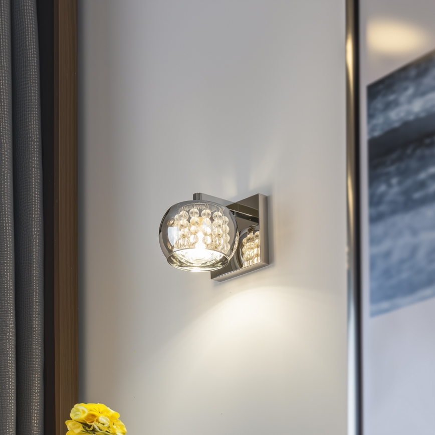 Brilagi - LED Kristalna zidna svjetiljka JEWEL 1xG9/42W/230V