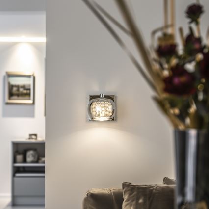Brilagi - LED Kristalna zidna svjetiljka JEWEL 1xG9/42W/230V