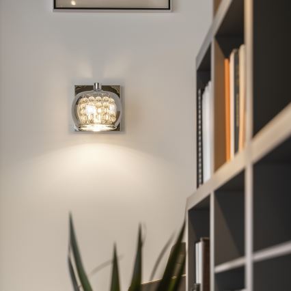 Brilagi - LED Kristalna zidna svjetiljka JEWEL 1xG9/42W/230V