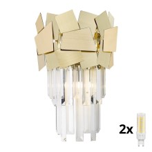 Brilagi - LED Kristalna zidna svjetiljka MIRAGE 2xG9/42W/230V